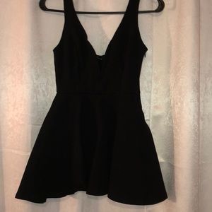 Lulus mini black romper skort